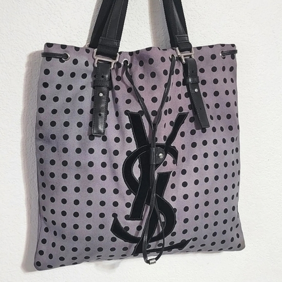 Yves Saint Laurent Bags Ysl Canvas Totehand Bag Poshmark